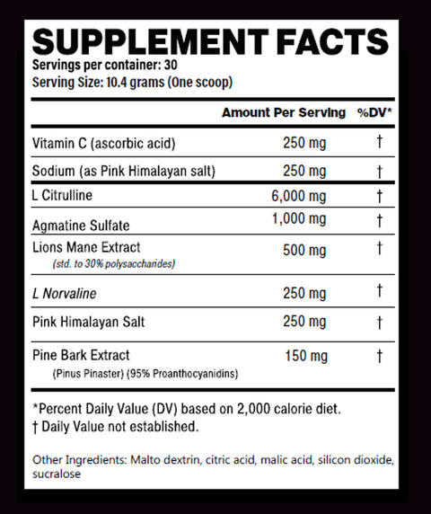 CALI PUMP: Non-Stimulant Pre-Workout