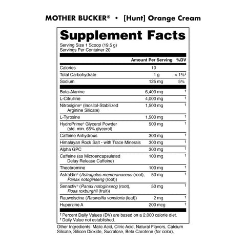 Mother Bucker Pre Workout Limited Edition