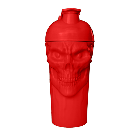 JNX Sports The Curse Skull Shaker Bottle Red