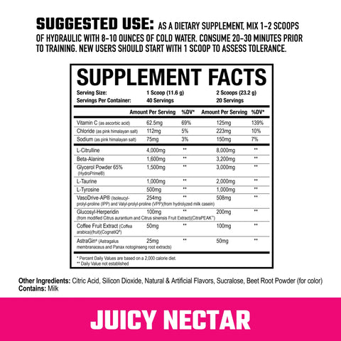 Hydraulic Pre Workout V2