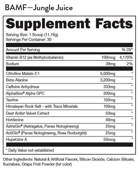 BAMF Pre Workout - Supps Central