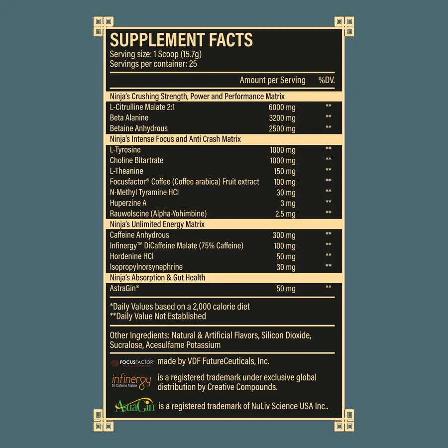 Ninja Up Pre Workout – Supps Central