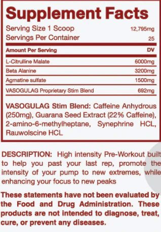 The Gulag Pre Workout - Supps Central